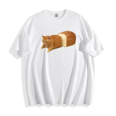 T-Shirt mit Brotkatzen-Meme – Lustiges Unisex-T-Shirt mit Tiermotiv
