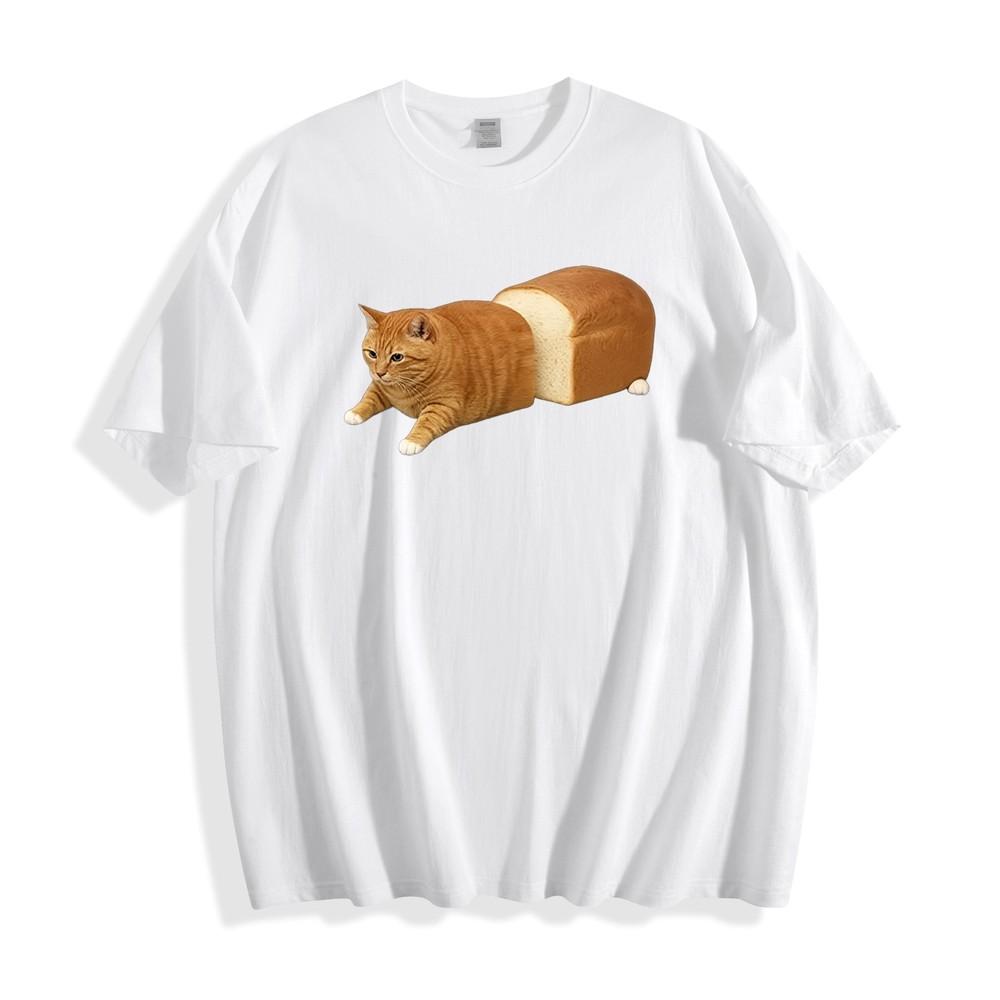 Bread Cat Meme T-Shirt - Funny Animal Design Unisex Tee