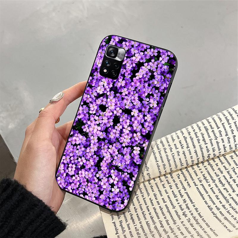 Phone Case For Xiaomi Redmi Note 13 12 11 10 Pro 12S 11S Redmi 13C 10 A1 A2 A3 Aesthetic Purple Case