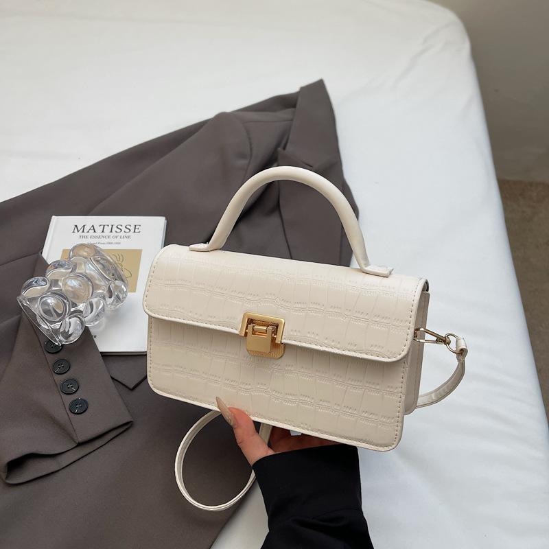 Autumn texture small bag new trendy fashion casual women's bag simple shoulder bag versatile messenger small square bag