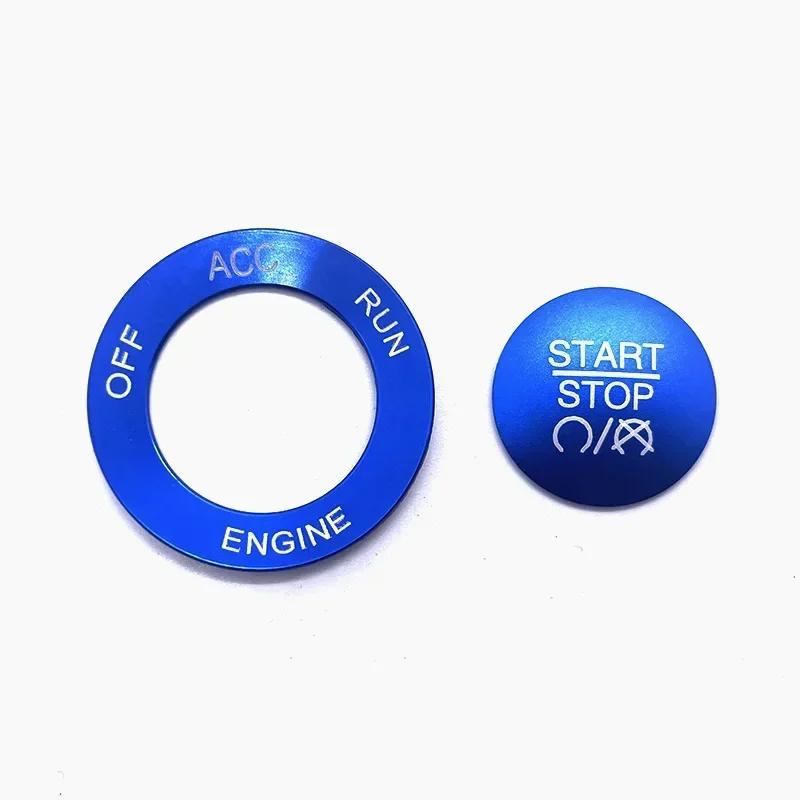 

Hot Sale For Dodge Challenger Charger Ram Durango Car Engine Start Stop Push Button Cover Trim Accessories Interior Stickers синий