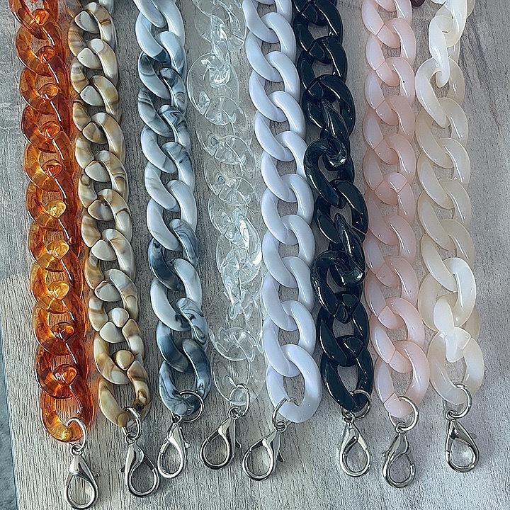 Acrylic Resin Chain Strap for Vintage Shoulder Handbags