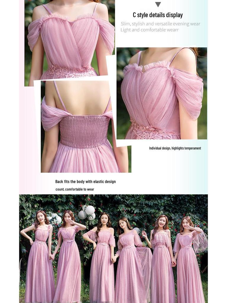 2025 Elegant Long Bridesmaid & Evening Dress for Women