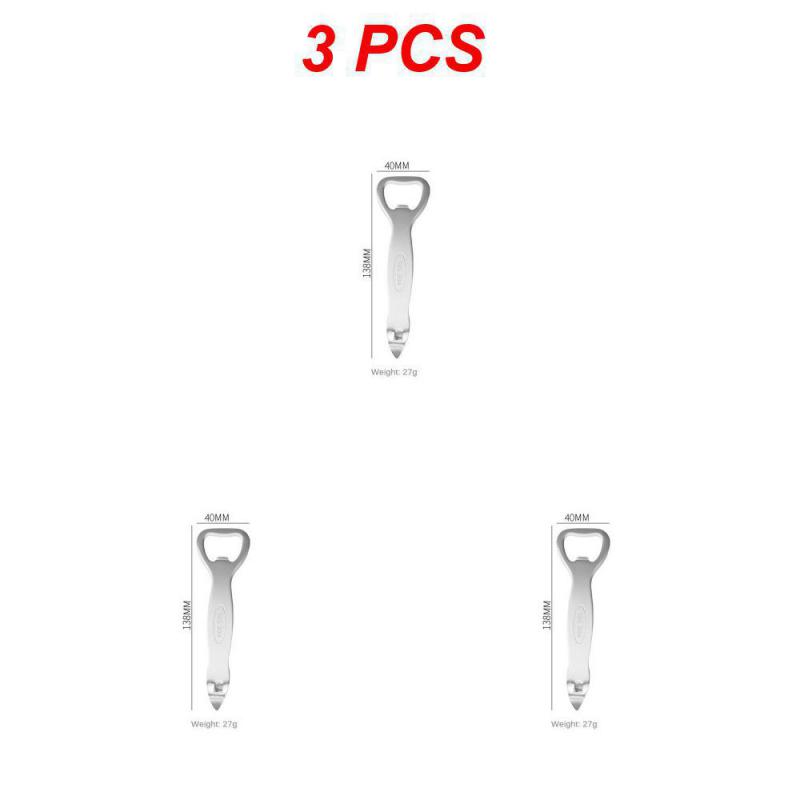 1/3/5 Stück Edelstahl Bierflaschenöffner Dickes Material Angenehme Haptik Polierfarbe Flaschenöffner Dosenöffner Leicht zu reinigen