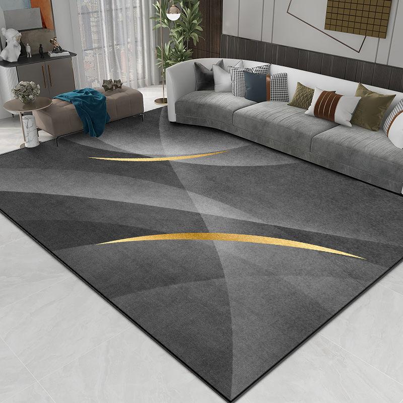 Deluxe Grey Carpet Living Room Decoration Home Bedroom Carpet Lounge Rug Entrance Door Mat Foot Area Rug Large Nordic Style