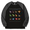 Seupeullaesikodeu Raglan Long Sleeve Black - Dino Paradise