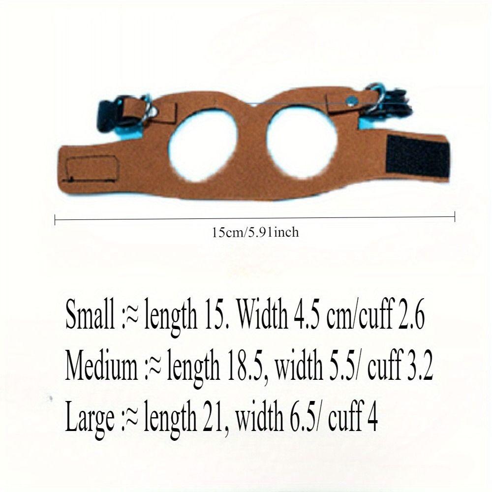 Adjustable Rat Harness and Leash Set 3 Sizes Vests Anti-Bite Chest Strap Lizard Traction Rope Comfortable Leather