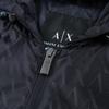 Armani Exchange Full Print Fashion Casual Versatile Zip-Up Hooded Jacket Men Jackets XM001582-AF16628-1UB101