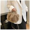 Plyšová taška, podzimní a zimní všestranná kabelka, nová skládaná taška cloud, prémiová taška přes rameno, dámská taška