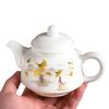 ZISIZ Mutton-Fat Jade Style White Porcelain Gaiwan 10-Piece Tea Set