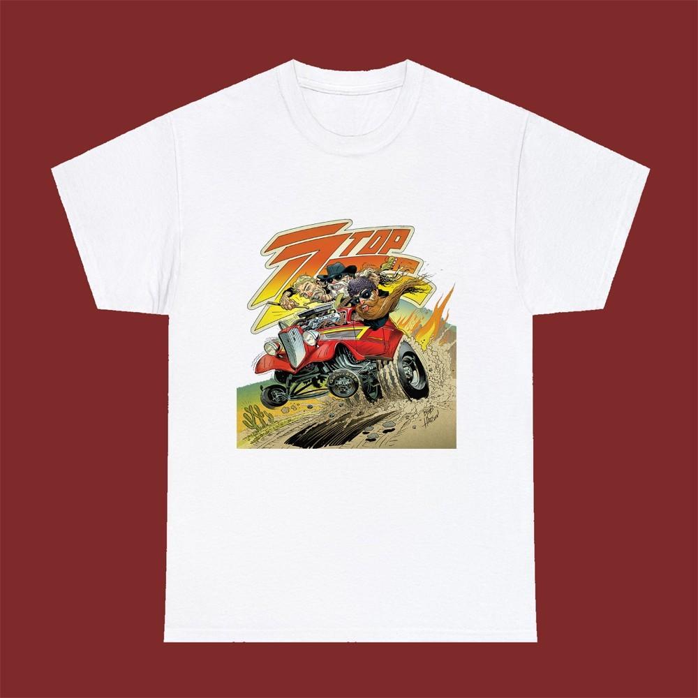 ZZ TOP Men s White Size S-5XL S