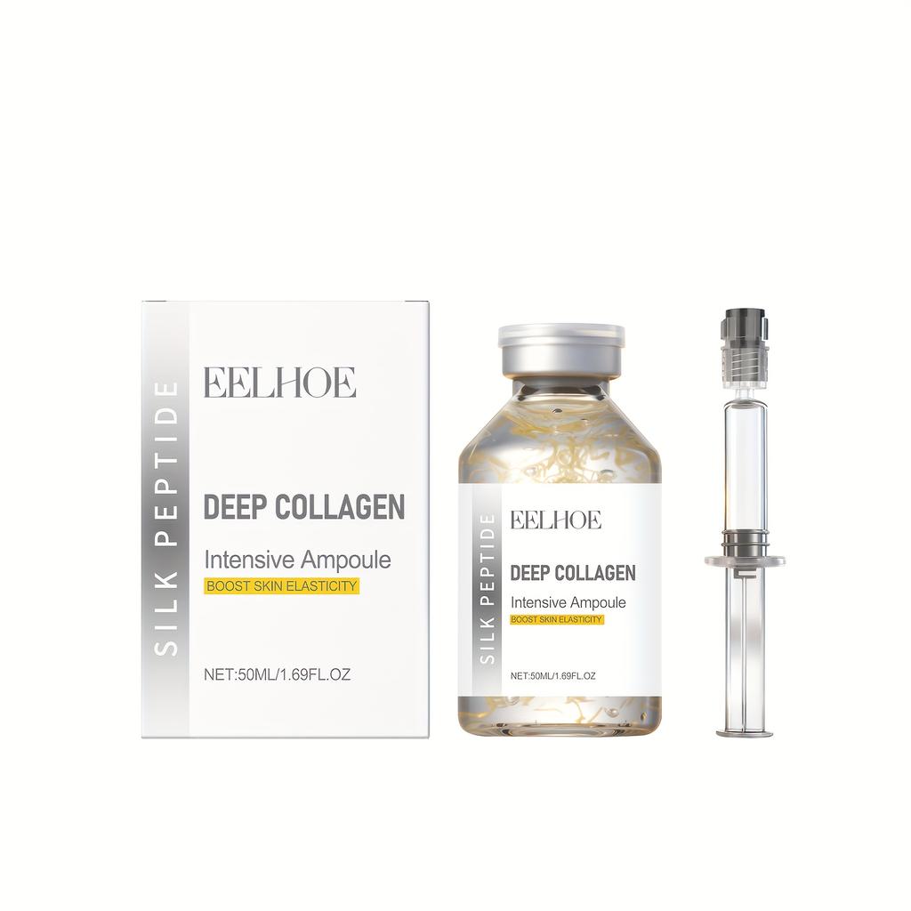 Deep Collagen Silk Peptide Intensive Lifting Ampoule Tighten Skin Elasticity Enhanced Reduce Fine Lines and Wrinkles Face Serum