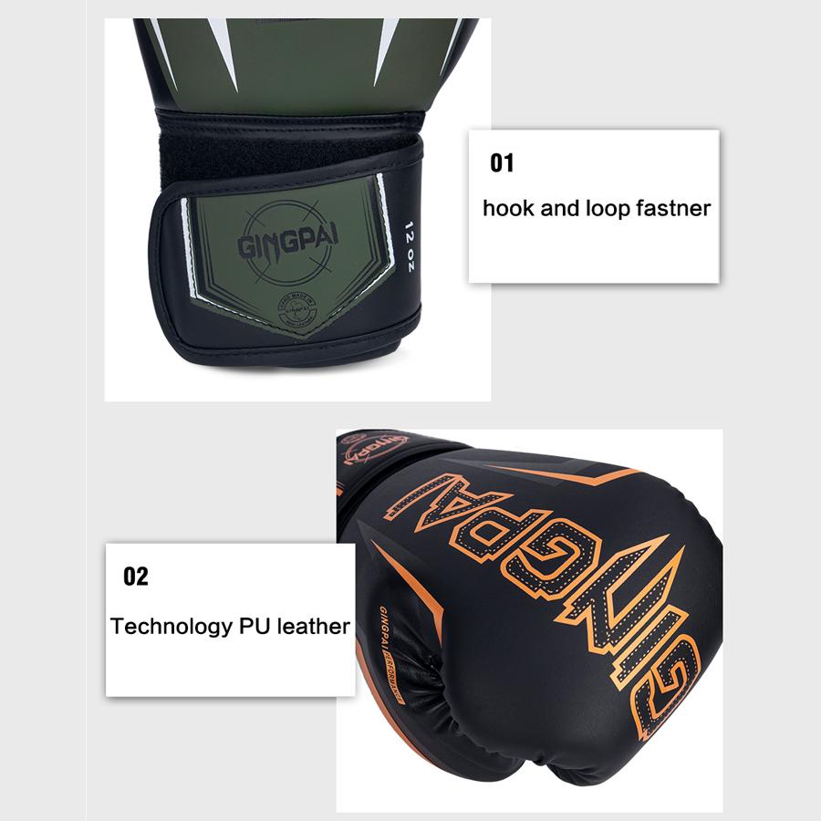 Professional 8-14Oz Boxing Gloves For Adults Pu Elastic Training Gloves Muay Thai Sanda Fighting Gloves Men Women