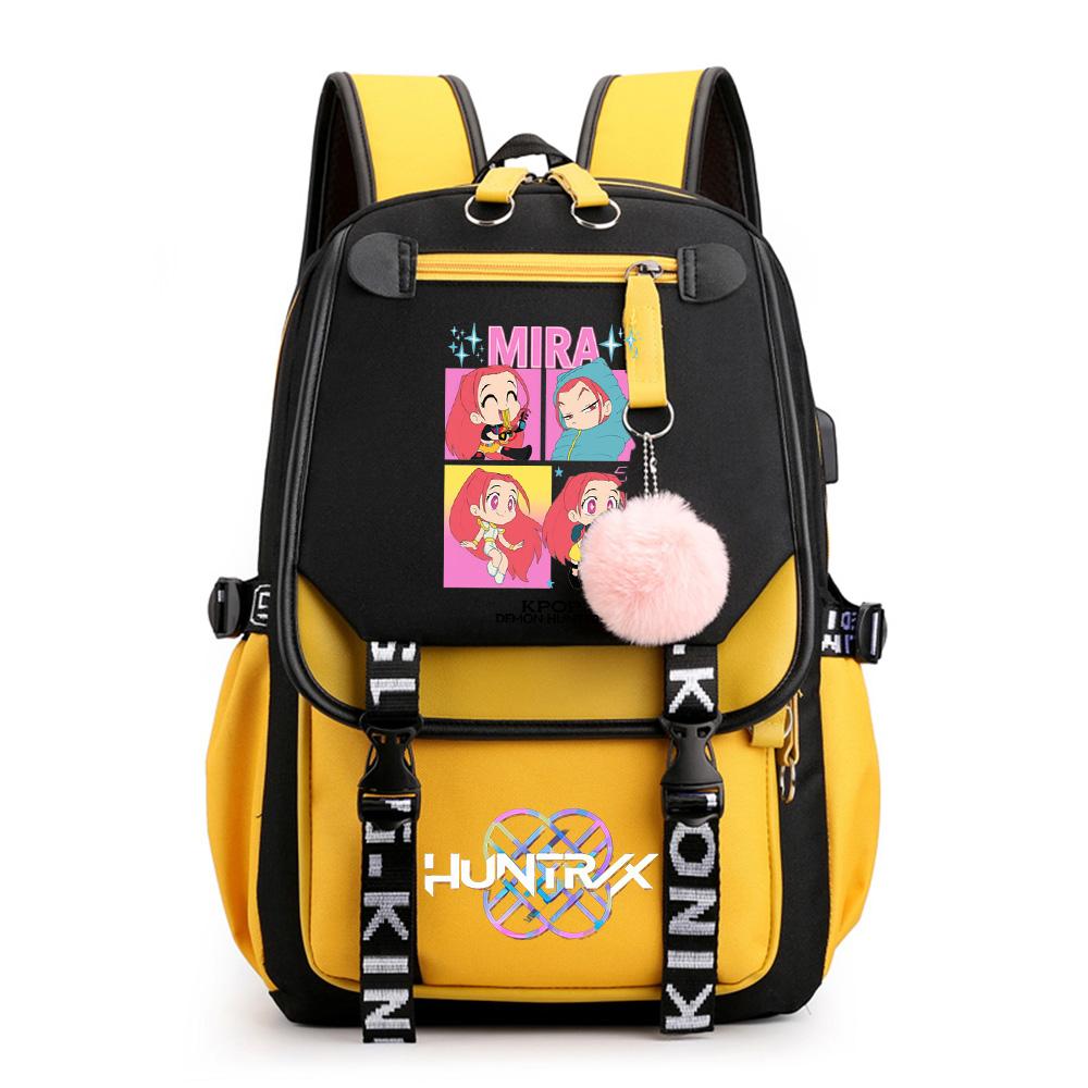 

Anime Cartoon K-Pop Printed Backpack Schoolbag for Teenager Student Girl Boy Bookbag Large Capacity Waterproof Travel Bag Kid Gift Rucksak