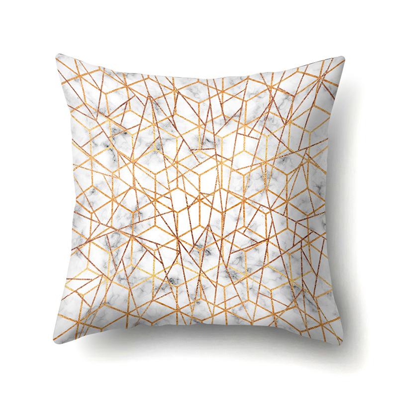 Ins Creative NATO Style Geometric Polyester Pillow Case Car Decoration Home Printed Waist Cushion Pillow Case Pillow Case
