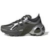 Slip Resistant Abrasion Resistant Low Top Running Shoes Unisex Black Gray Sneakers JH9614