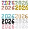 2026 Number Aluminum Foil Balloon Gold Silver Happy New Year Balloon Weddinf Party Decoration Ballons 32inch Birthday Supplies