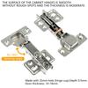 10Pcs Hinges Stainless Steel Hydraulic Cabinet Door Hinge Damper Buffer Soft Quiet Closing for All Kitchen Cupboard Furniture
