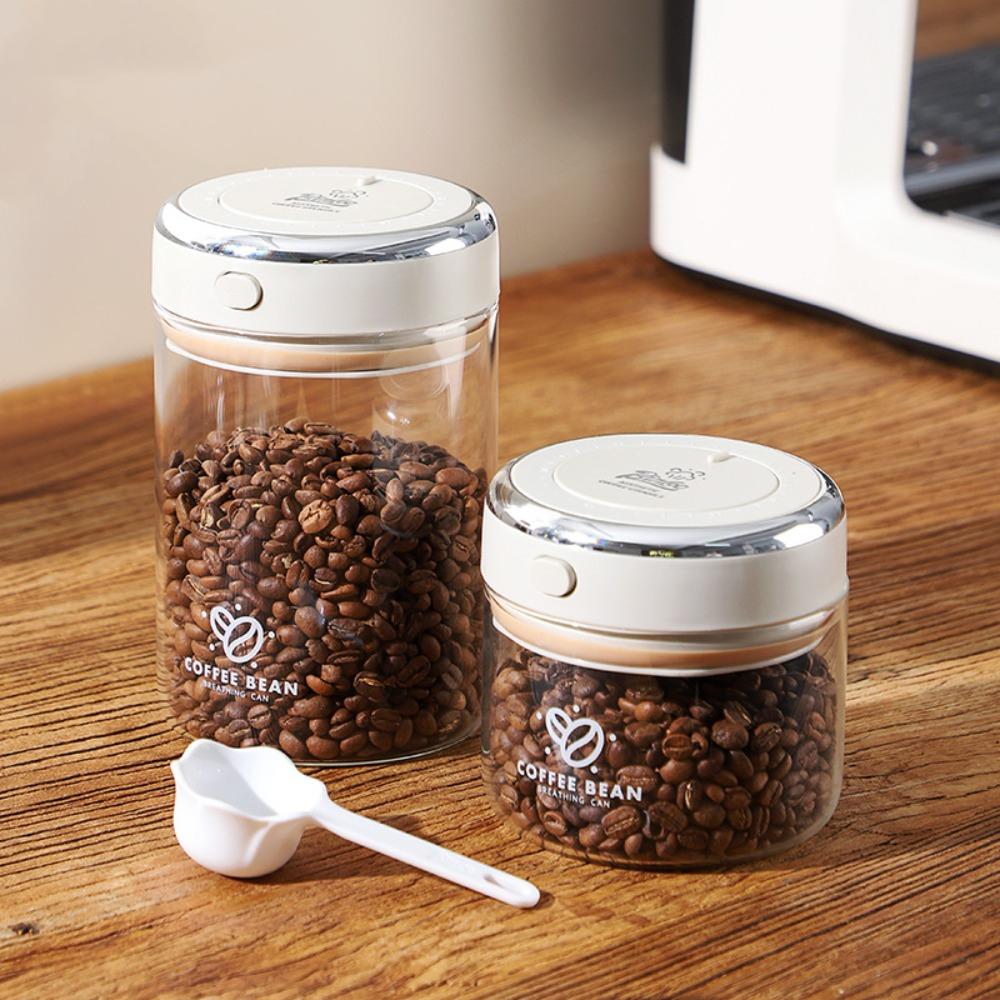 Transparent Coffee Beans Vacuum Sealed Tank Large Capacity Airtight Container  Milk Powder Storage