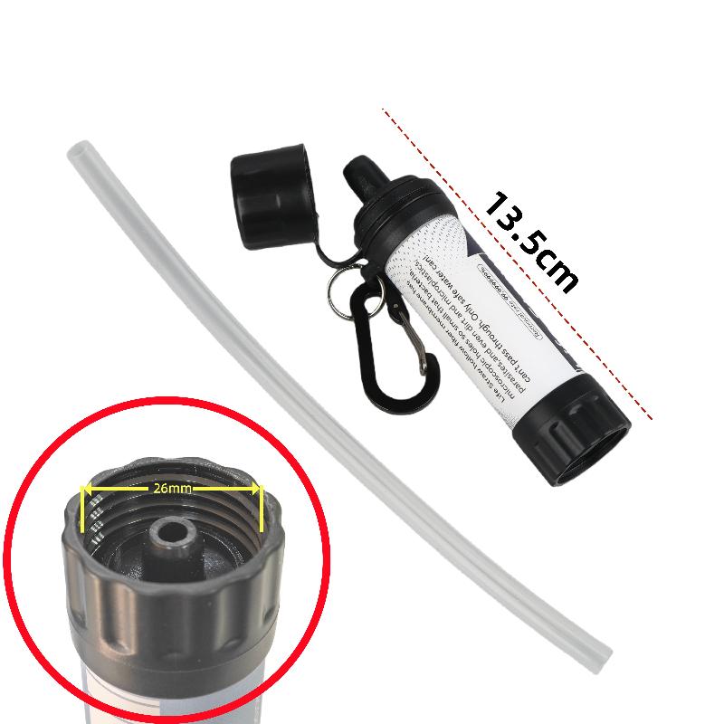 Outdoor Personal Water Filtration Straw, Survival Emergency Set for Camping, Hiking & Climbing.