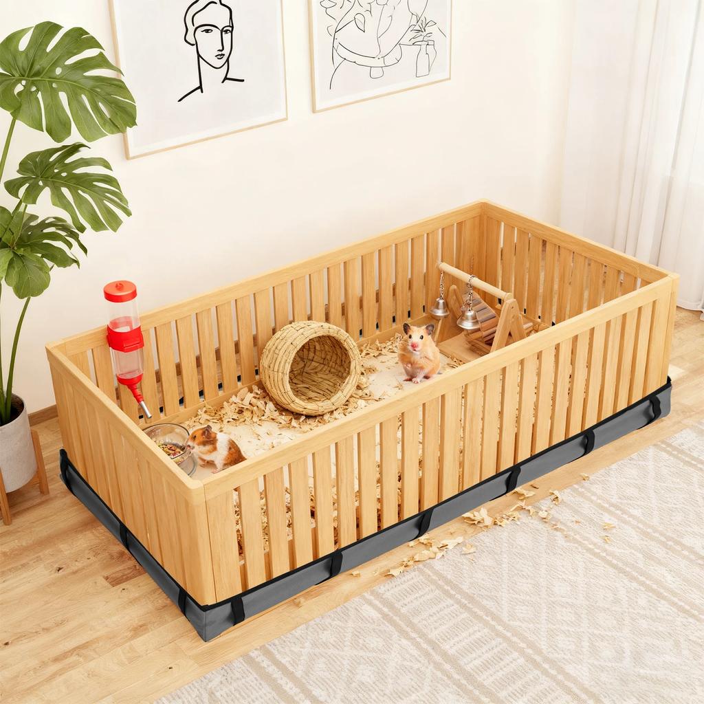 Guinea Pig Cage Liners Tarp Bottom Waterproof Guinea Pig Cage Washable Pee Pads Bedding for Rabbit Hamster Chinchilla