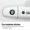VAN4 For Skoda Car Door Keyhole Sticker Lock Protector Lock Core Decal Accessories octavia a5 a4 mk1 2 fabia superb rapid mk3 yeti