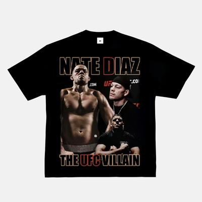 2024 New Fashion Oliveira Oliveira T-shirt UFC Printed Short Sleeve American Vintage Small Neckline Fighting Top Vintage