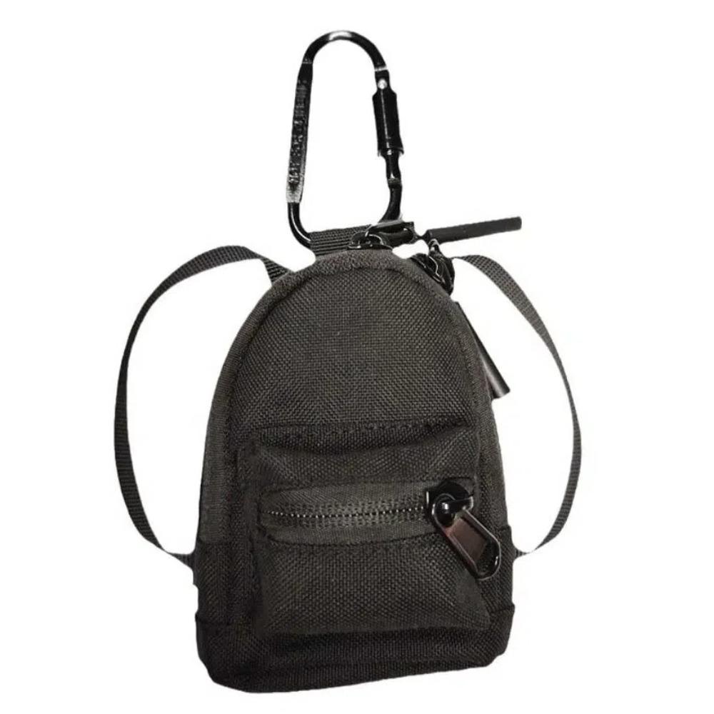 Square Oxford Cloth Mini Wallet Zipper Bag Small Card Holder Hanging Neck Coin Purse  Cycling