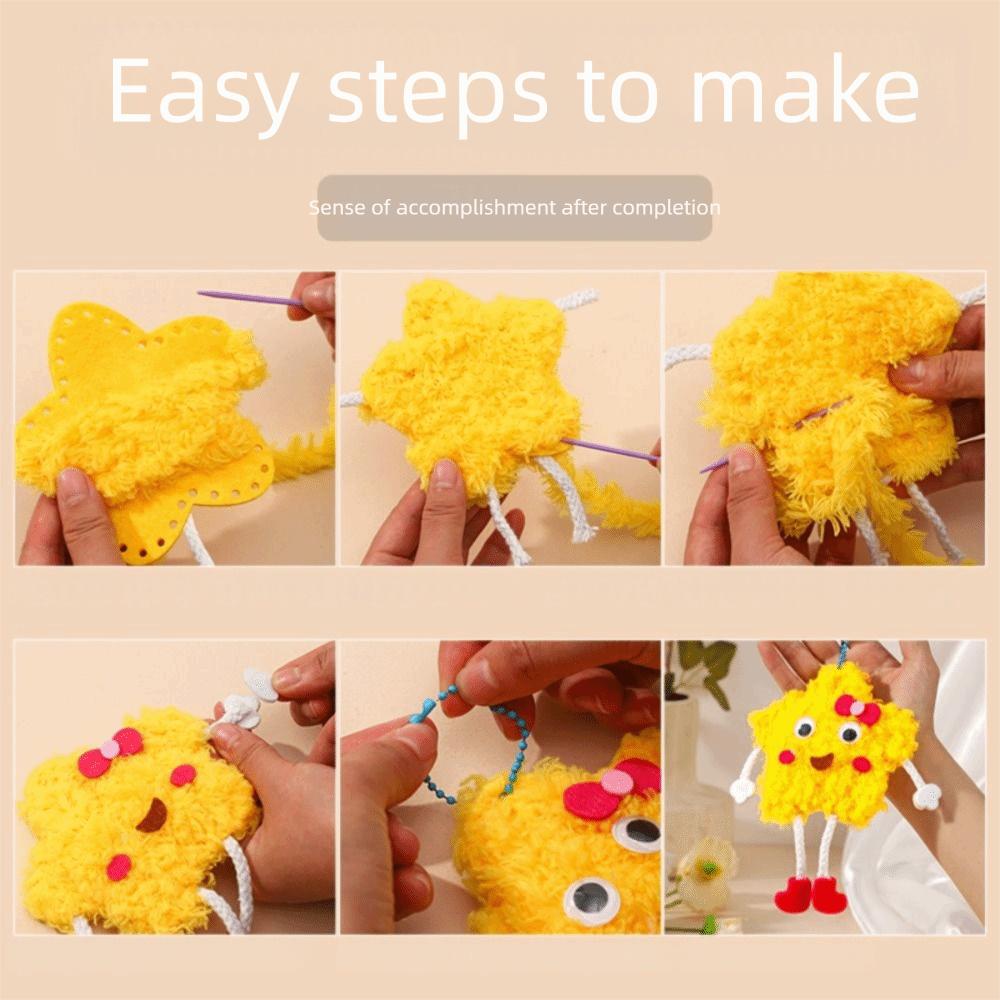 Cartoon Fruit Embroidery Doll Pendant Wool Embroidery Handmade Crafts Toys  Educational Toys