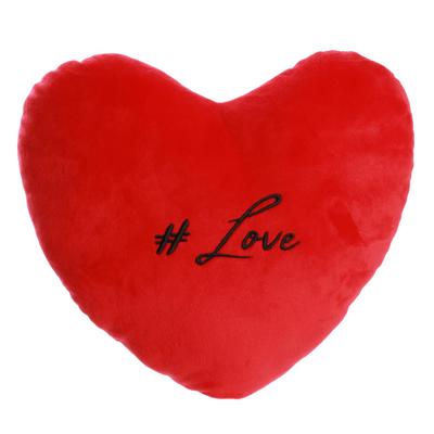 [Q3265] - Velvet Cushion 'Mots d'Amour' Red (#love) - 30x30 Cm