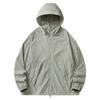 Spring Autumn Solid Loose Casual Sunscreen Coat Male Long Sleeve Simple All-match Hooded Cardigan Jacket Top Men