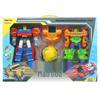 Boys' Transforming Robot Car Toy Set with Ball - Kindergarten Gift