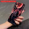 2DFlat Samsung phone case Pink-Haired Demon Queen on Throne Under Crimson Moon Applicable to Galaxy S22 S23 S24 S25ULTRA S26 A12 A13 A14 A15 A16
