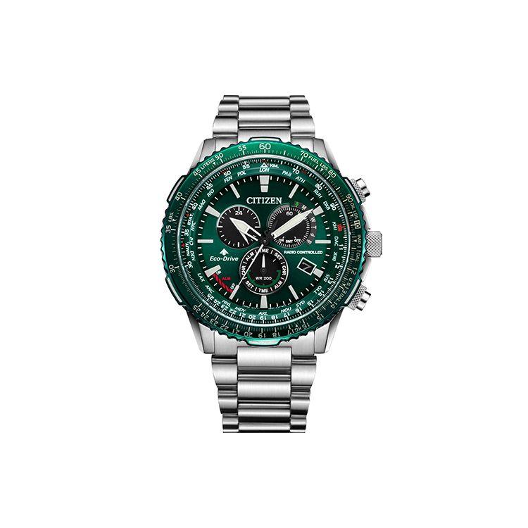 Citizen Eco-Drive sērijas dubultā pogu pulkstenis