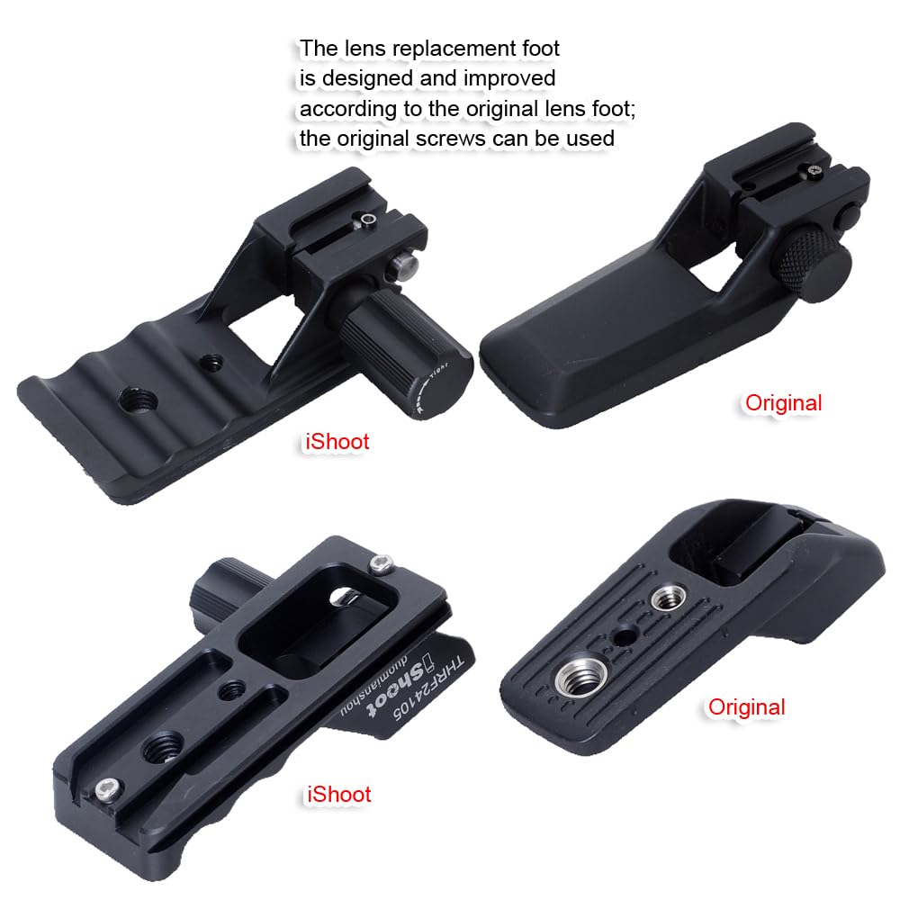 iShoot Camera Ring Tripod Lens Support Collar Compatible with Canon RF L IS USM Z Tripod Mount Ring Lens Bracket Collar Tripod Socket Compatible with