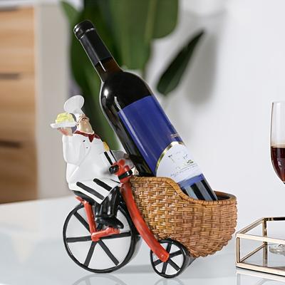 1pc Bicycle Wine Rack, Creative Fashion Wine Rack, Storage Decoration for Basement, Bar, Home Kitchen Decoration
