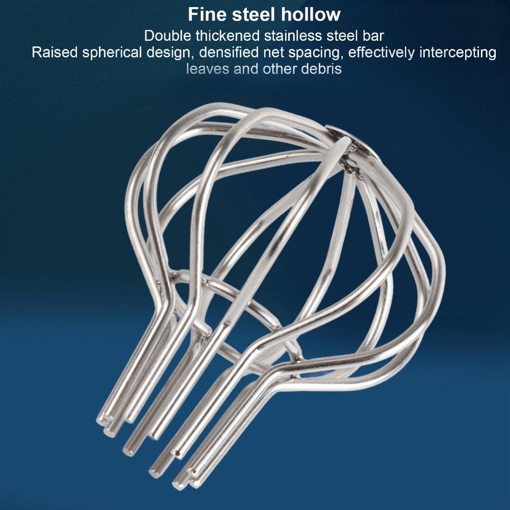 304 Stainless Steel Gutter Guard Strainer Round Line Cap Floor Drain Net  Terrace