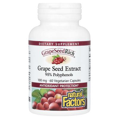 Grape Seed Extract, 100Mg, 60 Veggie Caps