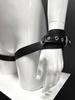 Handcuffs and Thigh Cuffs with Chain Half Rings Leder 2015