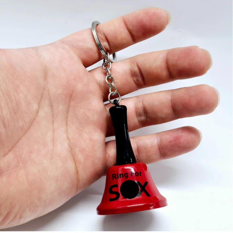 

Handbell bell keyring cute doll bag key holder red