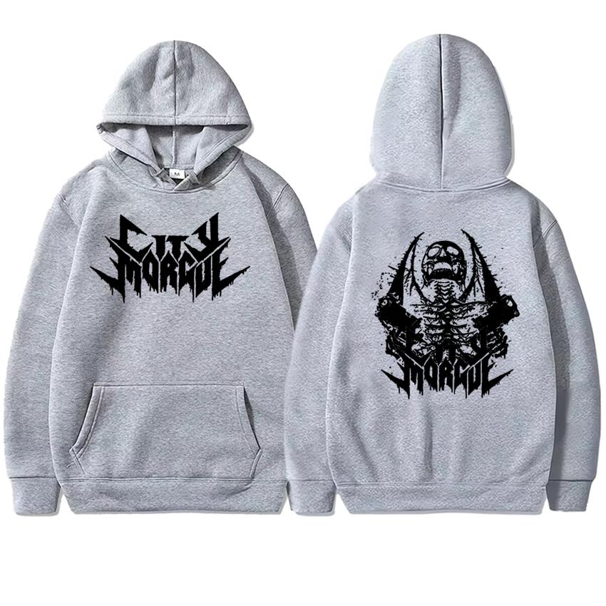 Rapper Zillakami Sosmula City Morgue Doppelseitiger Print Hoodie Fleece Sweatshirt Langarm Herren Damen Unisex Oversized Pullover