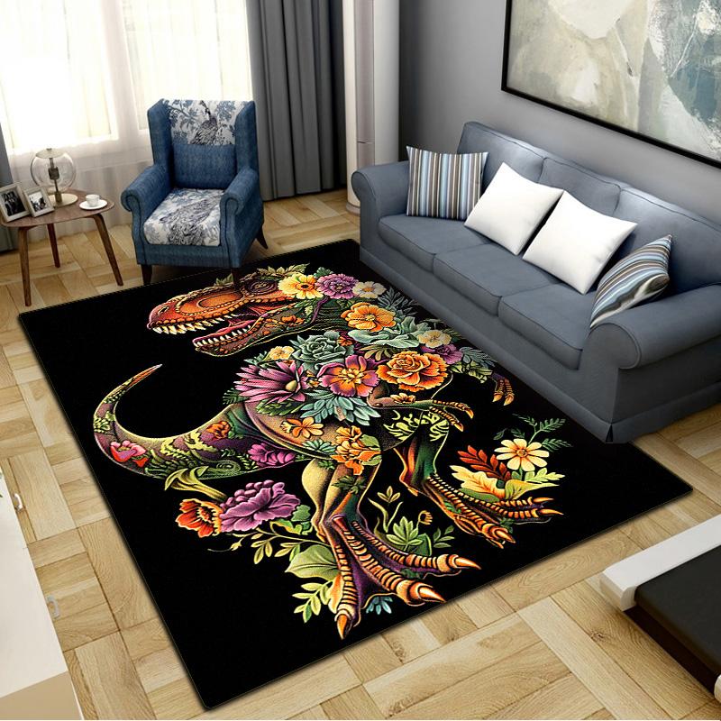 Dinosaur Carpet Rug for Living Room Bedroom Home Sofa Decoration,Kids play Non-slip Floor Mat