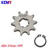 Front Engine Sprocket 428 Chain 17/mm 10t 11T 12t 13T 14T 15t 16t 17T 18t 19T Teeth, For 50cc To 125cc Off-road Bicycle ATV