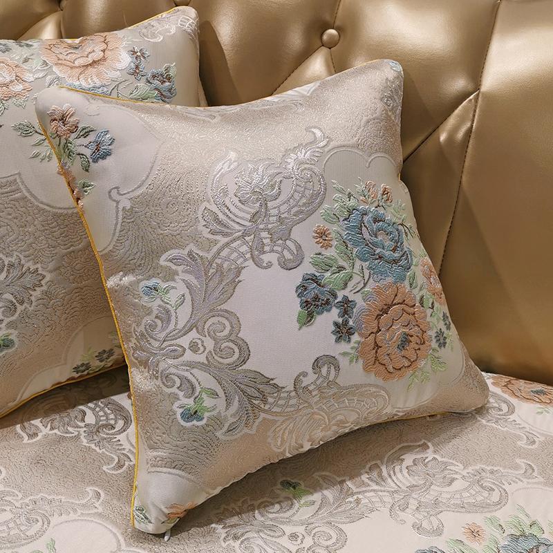 Jacquard Anti-slip Sofa Cover European Luxury Couch Cushion Living Room Decor Four Seasons Universal Sofa Protection Slipcover