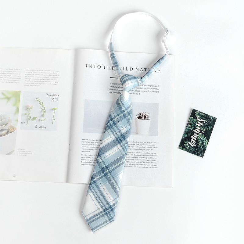 Unisex Preppy Karomuster Japanische Schuluniform Fliege
