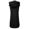 Women's Long Down Vest With Hood Winter Lightweight Long Slim Vest Jacket Sleeveless Vest