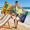Name Custom Anime Mha Print Beach Towel, Large Soft Quick Dry Towel for Beach Camping Swimming