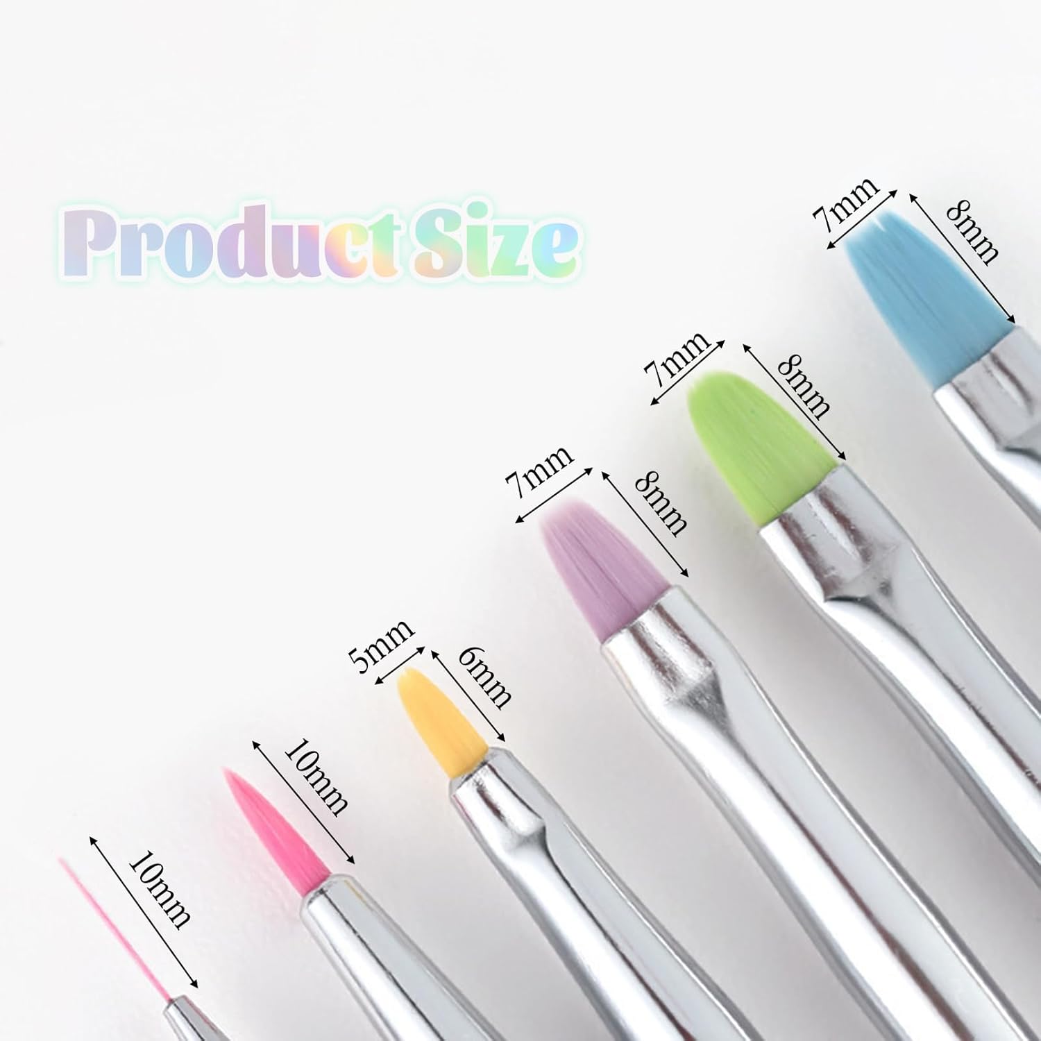 Nail Brushes for Nail Art,Acrylic Nail Art Brushes,Nail Art Design Tools,Nail Supplies Stuff(6PCS)