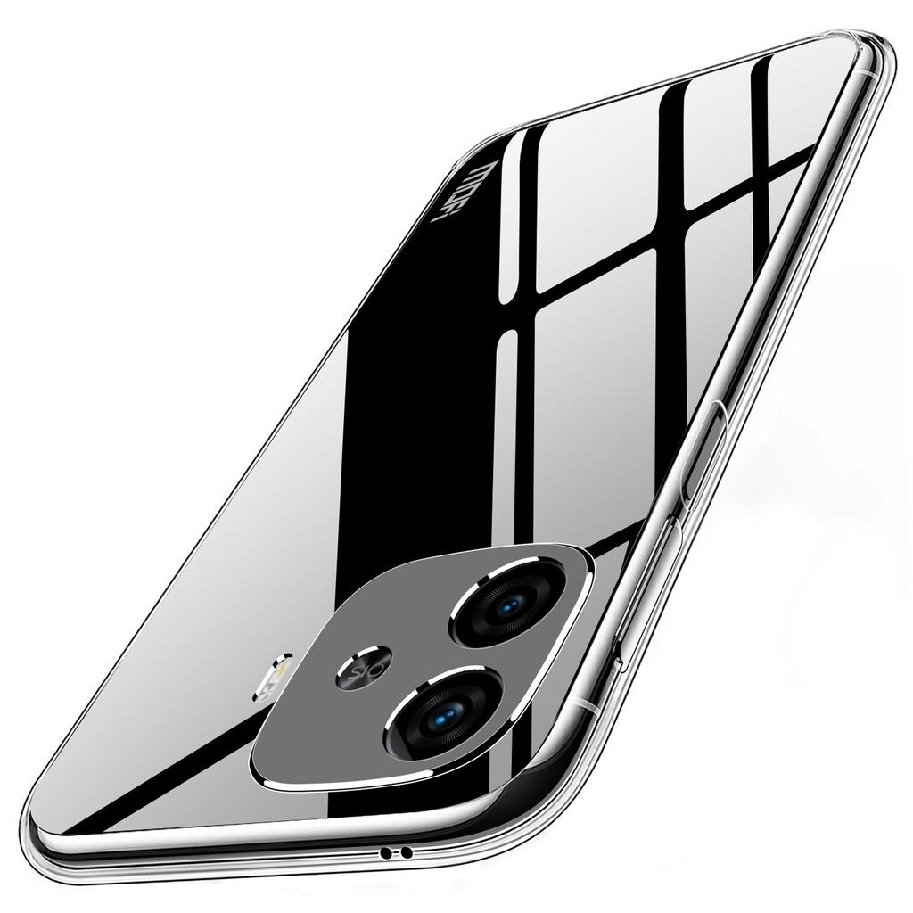 MOFI For vivo iQOO Z9 Turbo 5G Case Flexible TPU Phone Cover Transparent