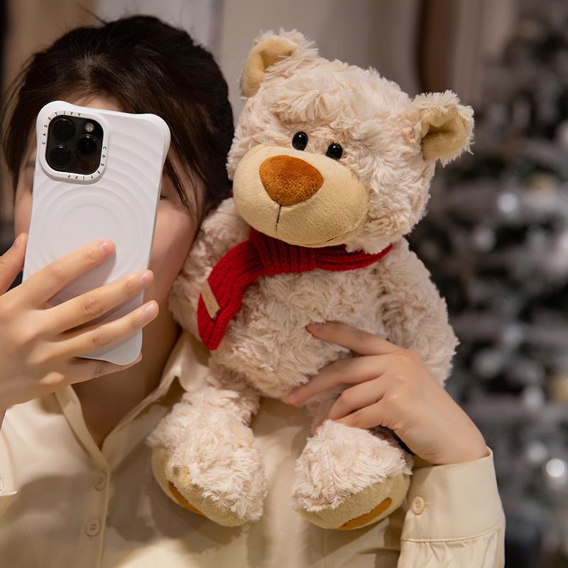 Cross Border 8 Inch Grabber Doll Teddy Bear Doll Birthday Gift Scarf Bear Doll Bear Plush Toy